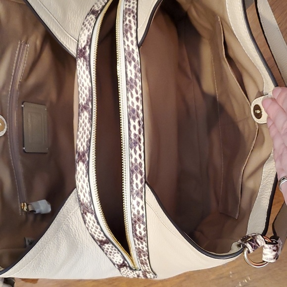 Coach | Bags | Nwot Coach Kristy Signature Colorblock With Snake Trim ...